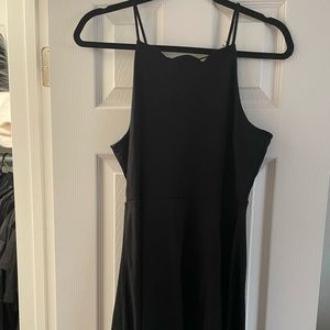 Black Scallop Dress M Like New